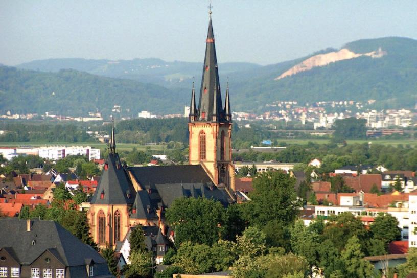 Viernheim Innenstadt mit Kirche